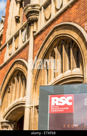 The Swan Theatre in Stratford upon Avon, England is home to the Royal Shakespeare Company, also known as the RSC Stock Photo