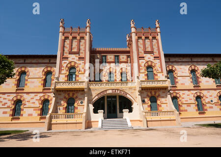 Vichy Catalán spa. Neomudejar. XIXth century. Caldes de Malavella Stock Photo