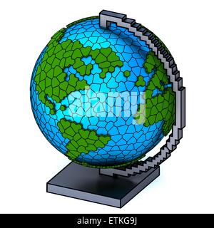 3D rendering of the globe Stock Photo