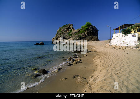 Pelekas beach, Corfu, Ionian Islands, Greece Stock Photo