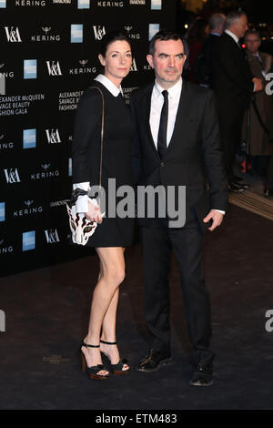 Alexander McQueen: Savage Beauty gala dinner held at the V&A Museum  Featuring: Mary McCartney, Simon Aboud Where: London, United Kingdom When: 12 Mar 2015 Credit: Lia Toby/WENN.com Stock Photo