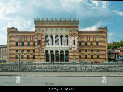 The National and University Library of Bosnia and Herzegovina in Sarajevo Stock Photo