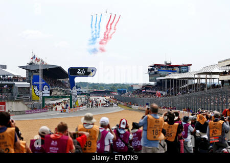 Motorsports: FIA WEC 2015, 24 Hours of Le Mans, 24h Le Mans, Start Stock Photo