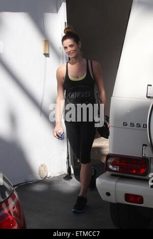 Ashley Greene wearing gym clothes and no make-up while out and about  Featuring: Ashley Greene Where: Los Angeles, California, United States When: 13 Mar 2015 Credit: WENN.com Stock Photo