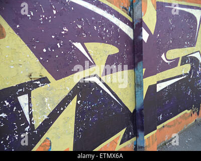 Graffiti on the wall illustration Stock Photo