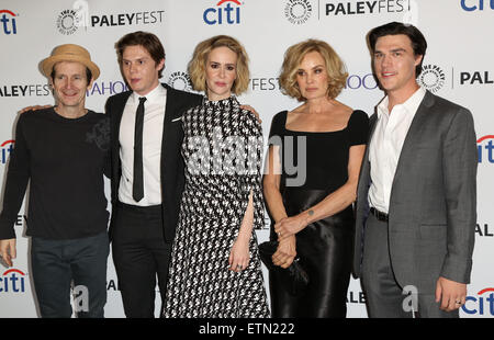 Celebrities attend The Paley Center For Media's 32nd Annual PALEYFEST LA - Closing Night Presentation: 'American Horror Story: Freak Show' arrivals at The Dolby Theatre.  Featuring: Denis O’Hare, Evan Peters, Sarah Paulson, Jessica Lange, Finn Wittrock Where: Los Angeles, California, United States When: 15 Mar 2015 Credit: Brian To/WENN.com Stock Photo