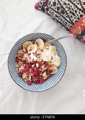 Vegan bircher muesli Stock Photo