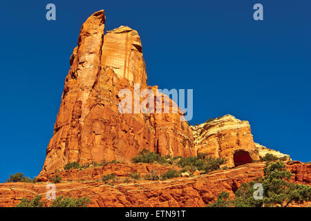 Beneath Coffee Pot rock, Sedona, Arizona, USA Stock Photo