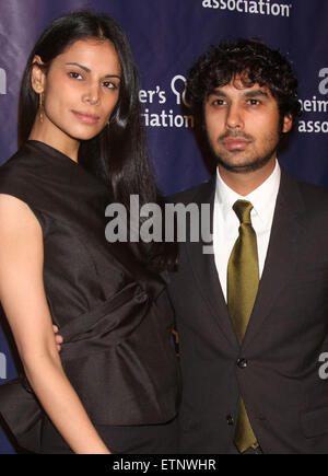 23rd Annual 'A Night at Sardi's' to benefit the Alzheimer's Association - Arrivals  Featuring: Neha Kapur, Kunal Nayyar Where: Beverly Hills, California, United States When: 18 Mar 2015 Credit: Nicky Nelson/WENN.com Stock Photo