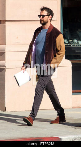 Noah Wyle goes shopping in Beverly Hills wearing brown suede shoes and two tone brown jacket  Featuring: Noah Wyle Where: Los Angeles, California, United States When: 19 Mar 2015 Credit: WENN.com Stock Photo