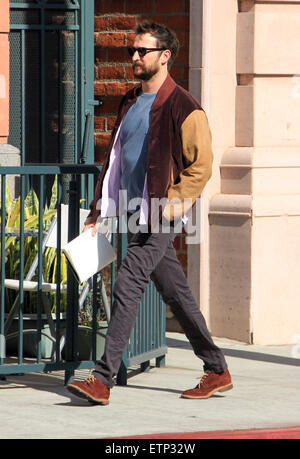 Noah Wyle goes shopping in Beverly Hills wearing brown suede shoes and two tone brown jacket  Featuring: Noah Wyle Where: Los Angeles, California, United States When: 19 Mar 2015 Credit: WENN.com Stock Photo