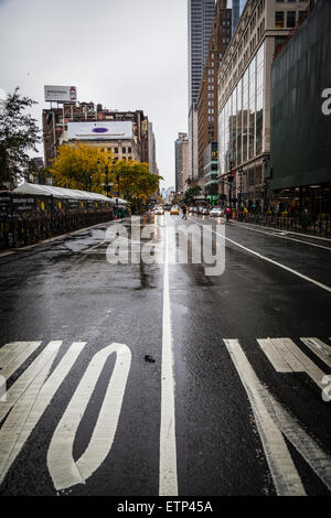 Unidentified people on the street of New York Stock Photo