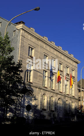 BEL, Belgium, Eastbelgium, Eupen, the parliament building of the German-speaking Community at the street Kaperberg.  BEL, Belgie Stock Photo