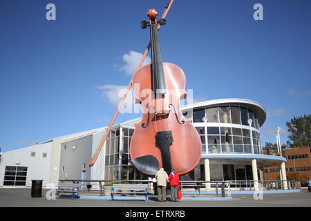 The Big Fiddle at the Sydney Marine Terminal in Nova Scotia. Stock Photo