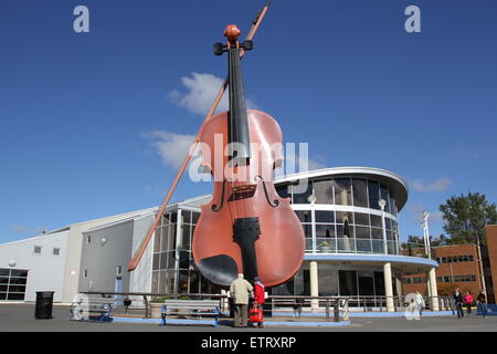 The Big Fiddle at the Sydney Marine Terminal in Nova Scotia. Stock Photo