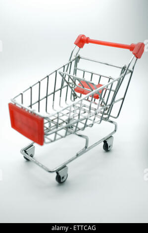 Empty shopping cart, side view Stock Photo