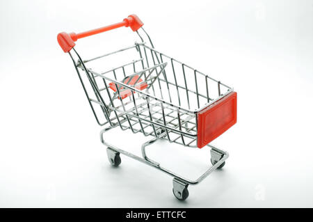 Empty shopping cart, side view Stock Photo