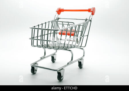 Empty shopping cart, side view Stock Photo