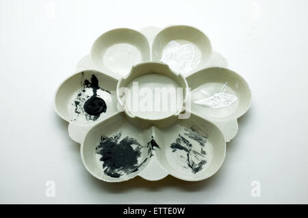 Artists plastic palette Stock Photo