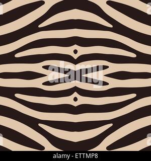 Abstract seamless background of zebra stripes. Beautiful natural animal pattern. Stock Vector