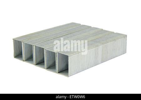 Staples wires isolated on a white background. Stock Photo