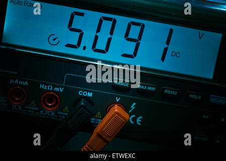electronic measuring instruments in hitech computer laboratory Stock Photo