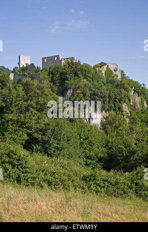 europe, italy, tuscany, castell'azzara, silvana rock Stock Photo