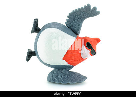 Bangkok,Thailand - February 24, 2015: pedro a  red-crested cardinal bird toy character form RIO animation film. Stock Photo