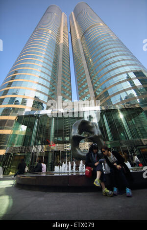 Hong Kong, China, buildings of the Hong Kong Stock Exchange Stock Photo