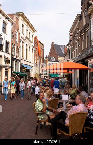 NLD, Netherlands, city of Zutphen, cafe at the city  center.  NLD, Niederlande, Zutphen, Cafe in der Innenstadt. Stock Photo