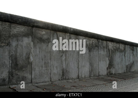 Berlin, Germany, part of the former Border Wall at the Berlin Wall Memorial Stock Photo