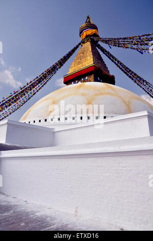 Boudhanath Stupa, Kathmandu, Before the 2015 Earthquake Stock Photo