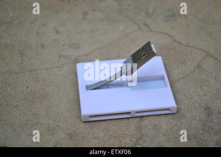 Memory Card multi reader Stock Photo