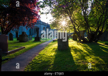 The Church of St Nicholas graveyard in Bathampton, Bath, Somerset, England, UK Stock Photo