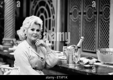 Zsa Zsa Gabor in London. 6th July 1980. Stock Photo