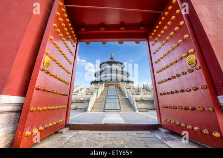 Beijing, China at the Temple of Heaven. Stock Photo