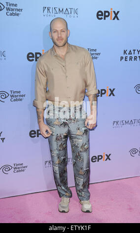 Premiere screening of EPIX's 'Katy Perry: The Prismatic World Tour' at The Theatre at Ace Hotel - Arrivals  Featuring: Johnny Wujek Where: Los Angeles, California, United States When: 26 Mar 2015 C Stock Photo