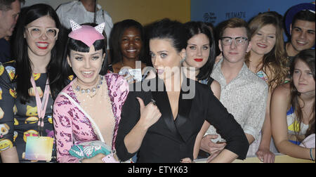 Premiere screening of EPIX's 'Katy Perry: The Prismatic World Tour' at The Theatre at Ace Hotel - Arrivals  Featuring: Katy Perry Where: Los Angeles, California, United States When: 26 Mar 2015 C Stock Photo