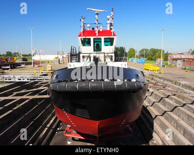 11 - ENI 06503503, Voith Schneider Propeller, Gemeentelijk Havenbedrijf Antwerpen, Kattendijkdok, pic 6 Stock Photo