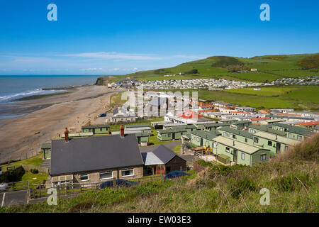 Clarach Bay holiday park near Aberystwyth, Wales, UK Stock Photo