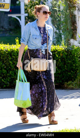 Amy Adams visits a friend in Los Angeles  Featuring: Amy Adams Where: Los Angeles, California, United States When: 28 Mar 2015 C Stock Photo