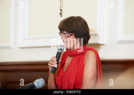 Valerie Grove at the Oldie Literary Lunch, 16/06/15 Stock Photo