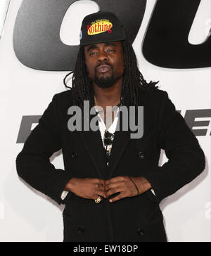 Celebrities attend premiere of 'Furious 7' at the TCL Chinese Theatre IMAX in Hollywood.  Featuring: Wale Where: Los Angeles, California, United States When: 02 Apr 2015 C Stock Photo