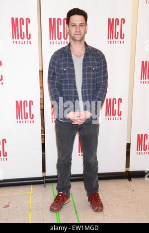 Photocall for the new play 'Permission' at MCC Theater  Featuring: Justin Bartha Where: New York City, New York, United States When: 03 Apr 2015 C Stock Photo