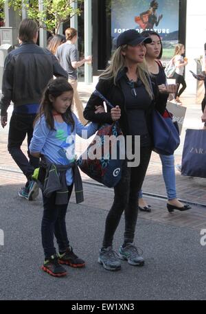 Actress Tess Broussard goes shopping at The Grove in Hollywood