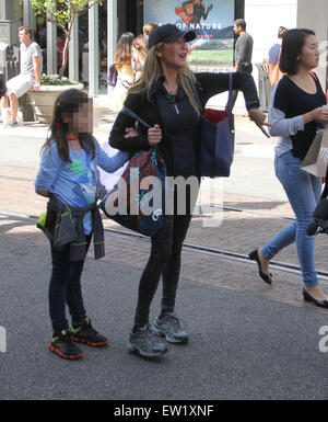 Actress Tess Broussard goes shopping at The Grove in Hollywood