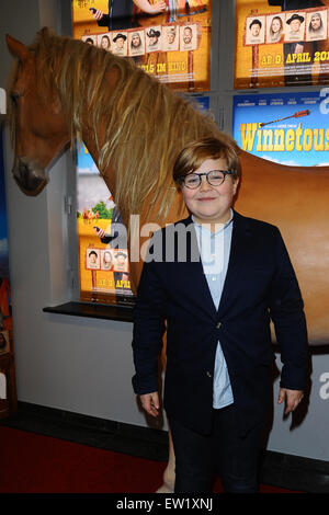 Premiere of the Movie tour Winnetou Son in Berlin  Featuring: Lorenzo Germeno Where: Berlin, Germany When: 04 Apr 2015 C Stock Photo