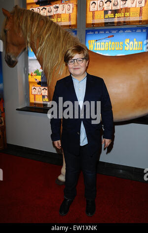 Premiere of the Movie tour Winnetou Son in Berlin  Featuring: Lorenzo Germeno Where: Berlin, Germany When: 04 Apr 2015 C Stock Photo