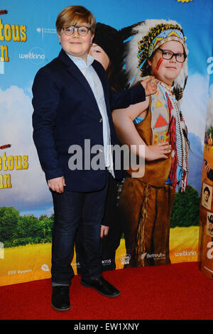 Premiere of the Movie tour Winnetou Son in Berlin  Featuring: Lorenzo Germeno Where: Berlin, Germany When: 04 Apr 2015 C Stock Photo