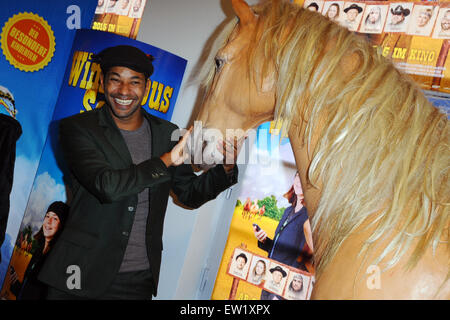 Premiere of the Movie tour Winnetou Son in Berlin  Featuring: Tyron Ricketts Where: Berlin, Germany When: 04 Apr 2015 C Stock Photo